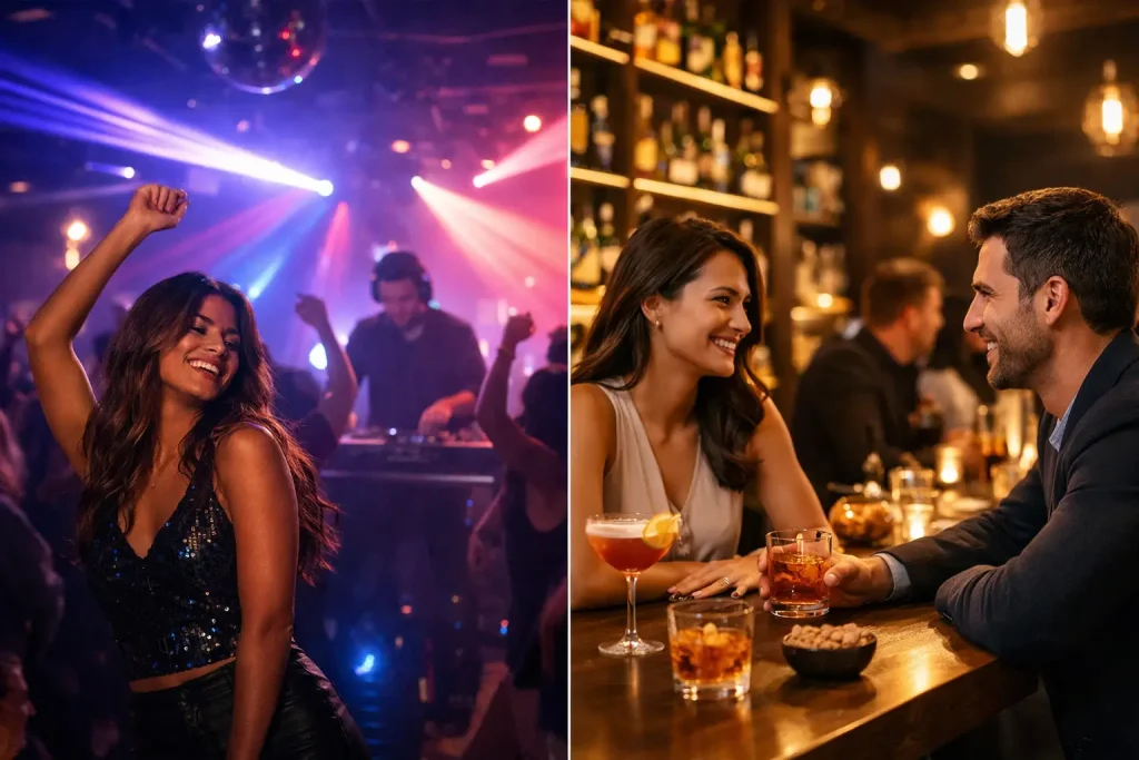 ¿Club nocturno o bar? Elige tu mejor plan